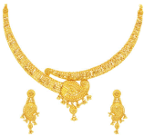 22K YELLOW GOLD NECKLACE SET